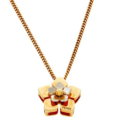 fendi blossom necklace|Fendi forever necklace.